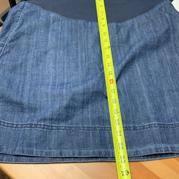 Time Maternity Jean Skirt - Picture 6 of 9